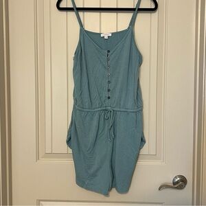 Dusty Teal PJ Romper